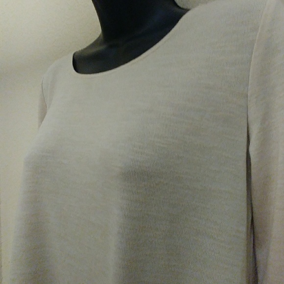 Max Studio Knit Microstriped L/S Top - Picture 2 of 8